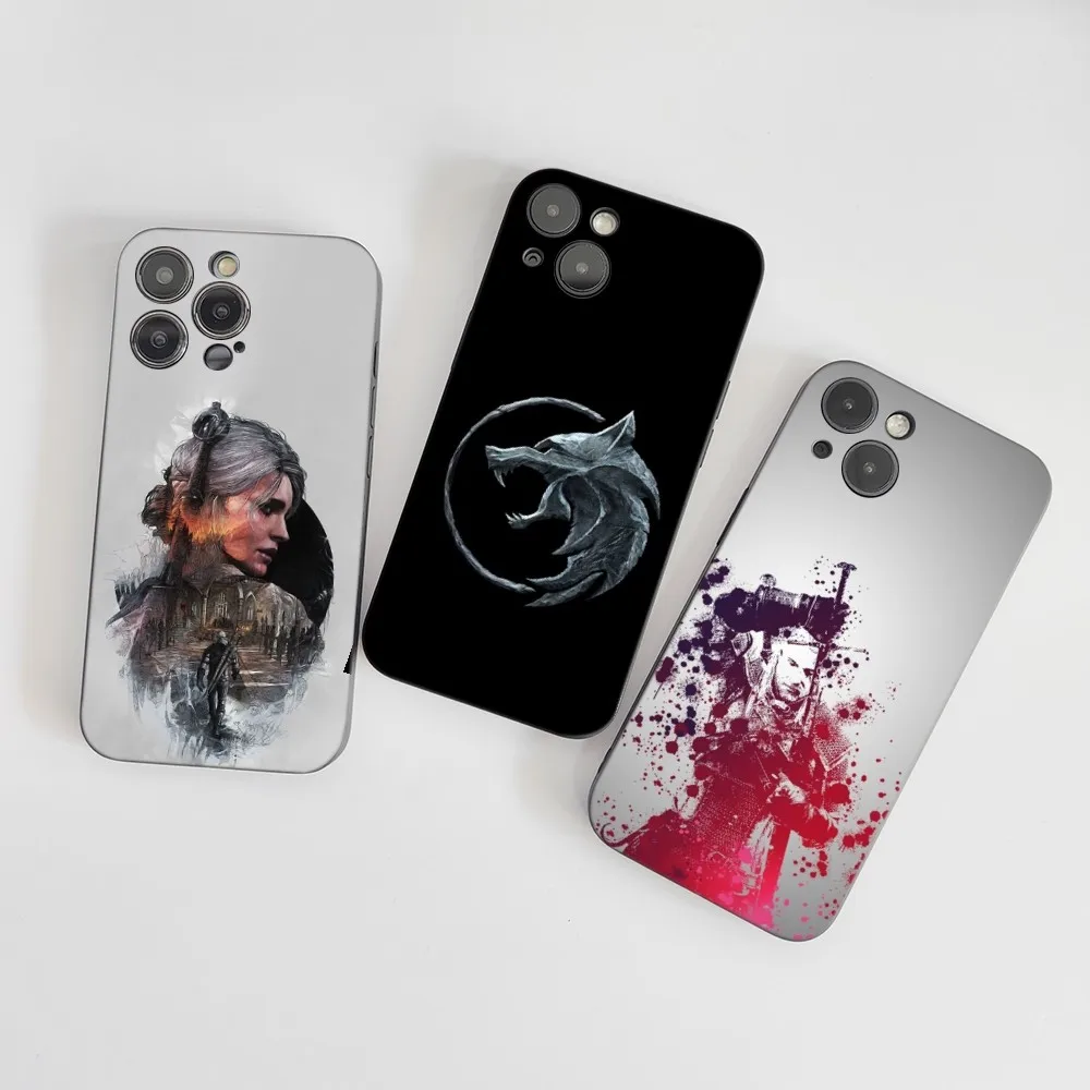 1pcGame T-The Witcher 3 Phone Case Silicone Soft For IPhone 16 15 14 13 12 11 Plus Pro Max Plus