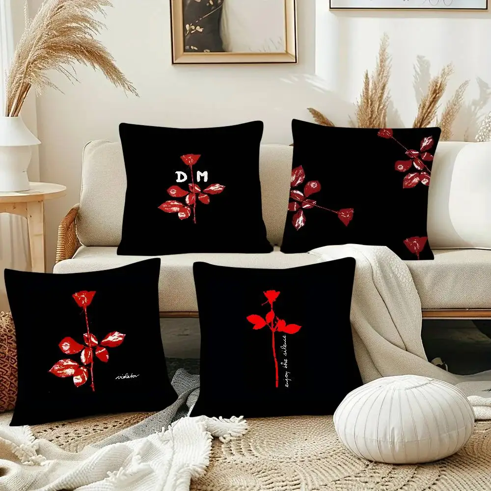D-Depeche M-Mode Pillow Case Fashion Square Pillowcase Bedroom Sofa Room Ins Decoration Leisure