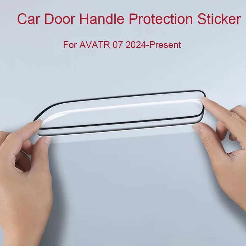 Car Door Drip Glue Handle Cover For AVATR 07 2024-Present Anti Scratch Waterproof Durable Auto Decoration Exterior Accessories