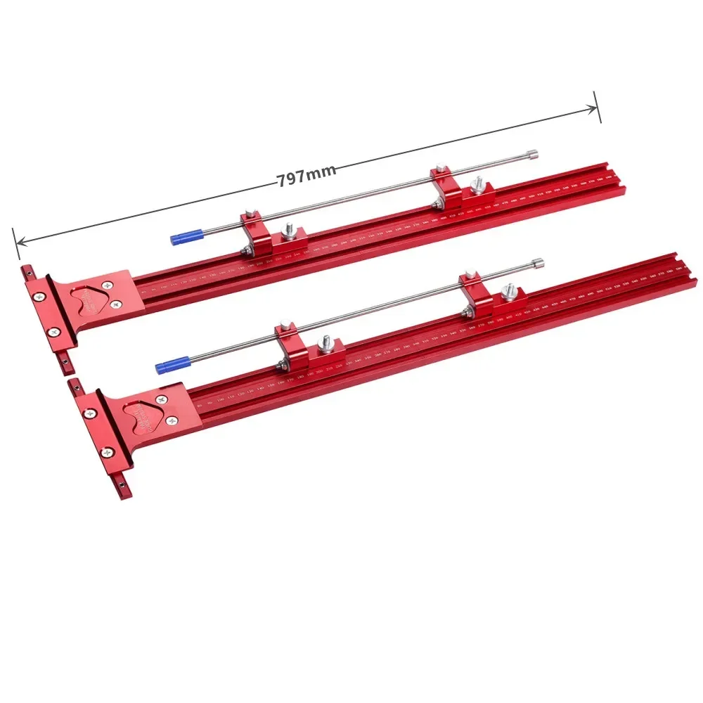 

High quality Woodworking Parallel Guide Rail System Aluminum Alloy T-Track for Saw Rail Fit for Woodworking Tools