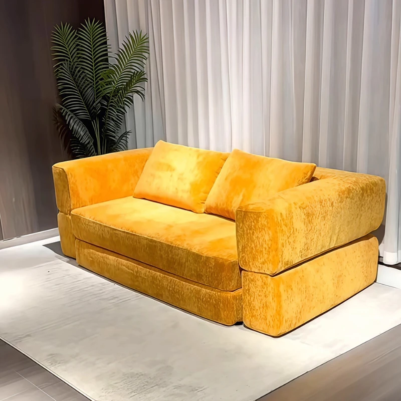 

Кресло Складной Диван-кровать Гостиная Ленивые Гостиная Дизайнерский модуль Сжатый диван Губка Ткань Кресло Мебель для спальни