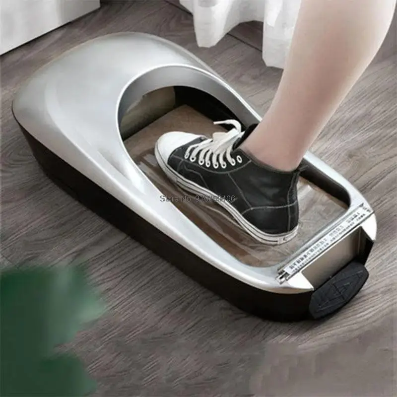 Copriscarpe automatico con pellicola copriscarpe monouso Dispenser a membrana per uso domestico Stepping stivaletti usa e getta Maker