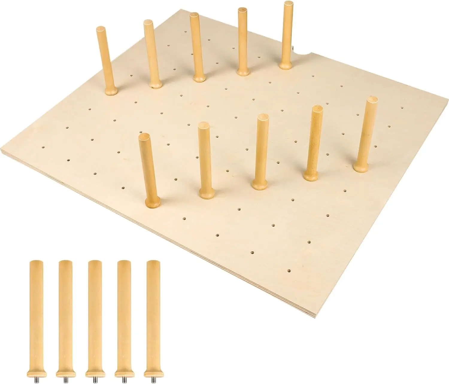 

Pegboard Drawer Organizer (30x21in) Adjustable Kitchen Divider with 15 Wooden Pegs