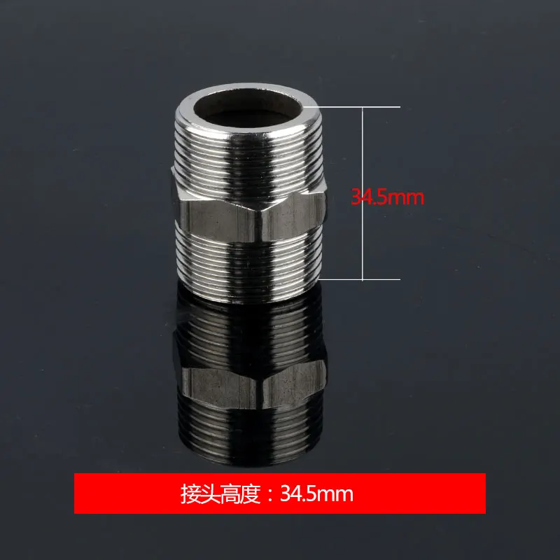 Stainless steel thickened 25MM external thread to 25MM butting external thread 25MM straight external thread water pipe joint