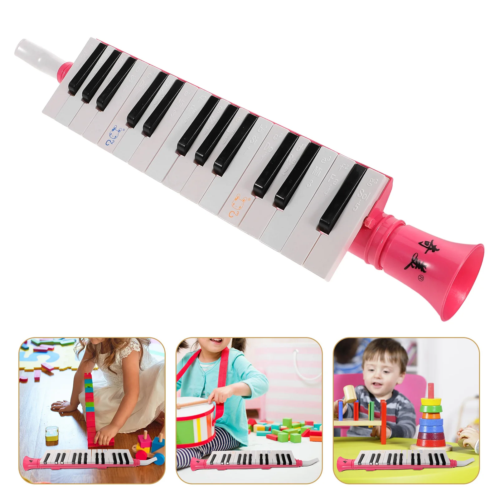 

27 Keys Mouth Organ Kids Musical Instrument Early Educational Development Hand Eye Coordination Creativity Lightweight Long