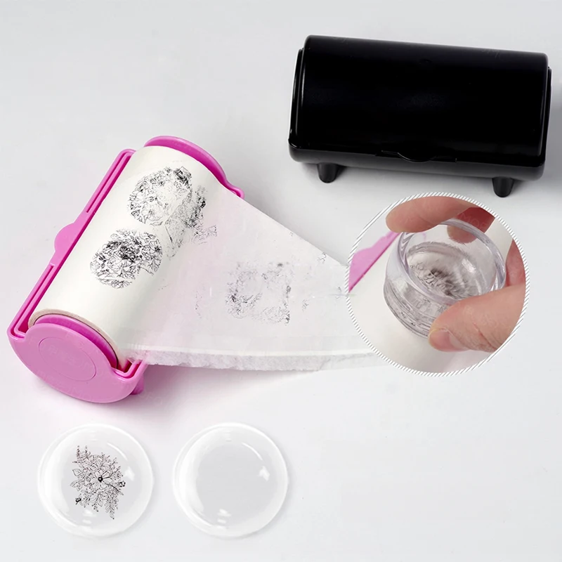 

1roll Manicure Seal Cleaning Paper Seal Stamp Polish Paint Remove Sticker Cleaner Accessories Nail Art Manicure Tool
