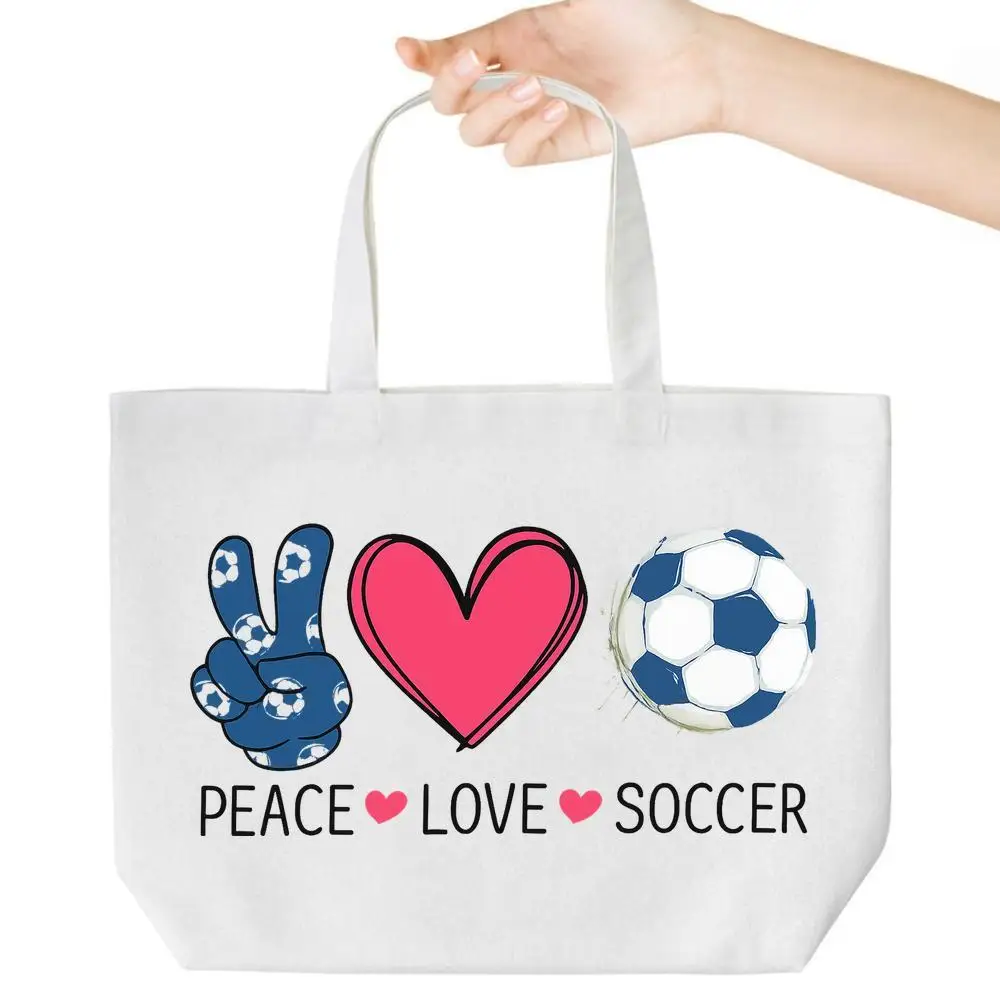 

Футбольная большая сумка. Идеальный подарок для любителей футбола женщин и мам. Идеально подходит для дней рождения и Рождества.