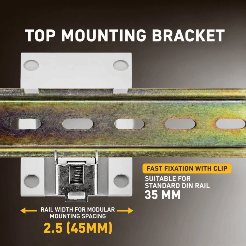 Versatile Export Type DIN Rail Socket AC30 Frame Edge Modular Power Socket EU Plug Panel Mount Socket Commercial Buildings