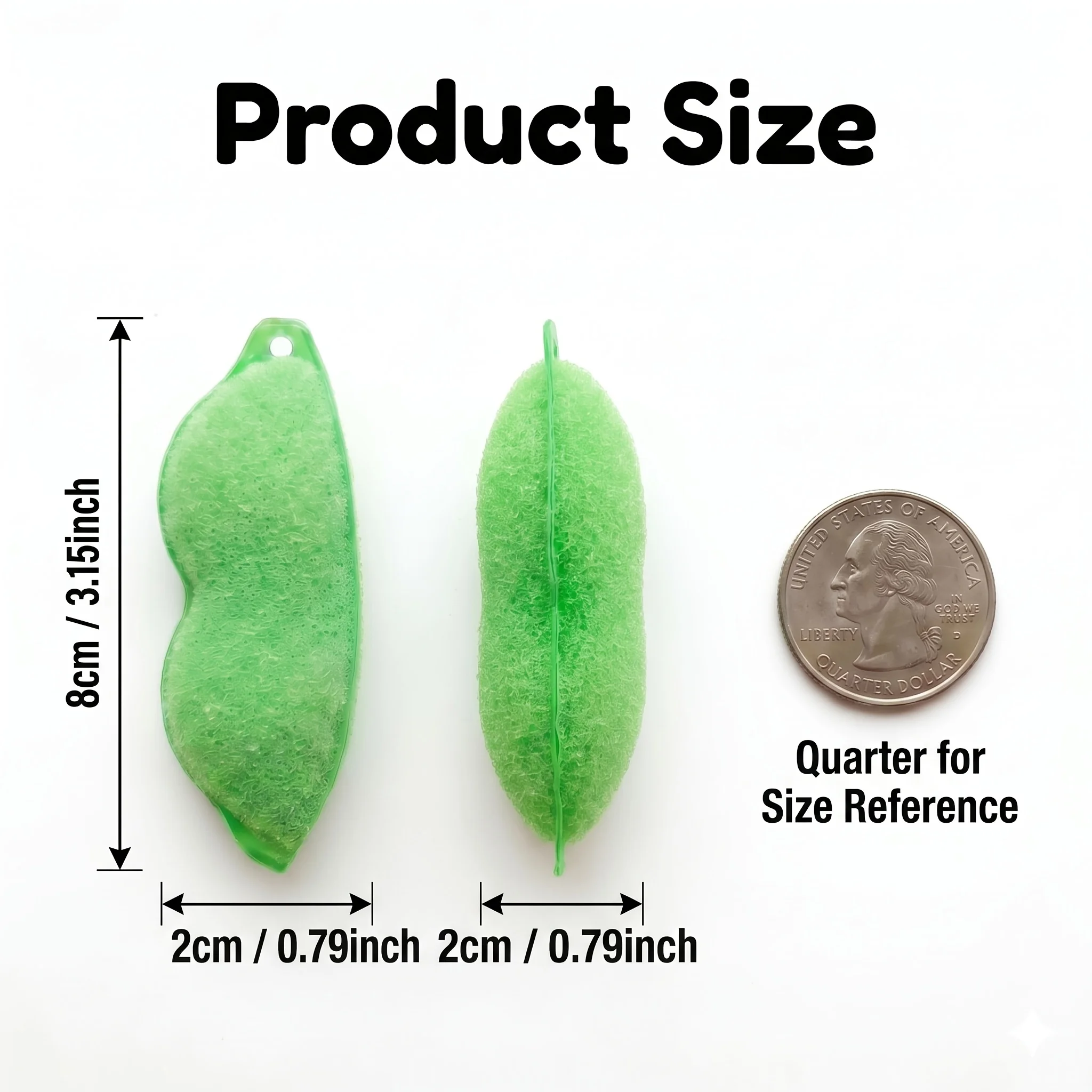 2Pcs Bean-shaped Bottle Cleaner, Cute Cleaner Brush, Reusable Bean Cleaner for Bottles, Thermos, Baby Bottles and Decanters