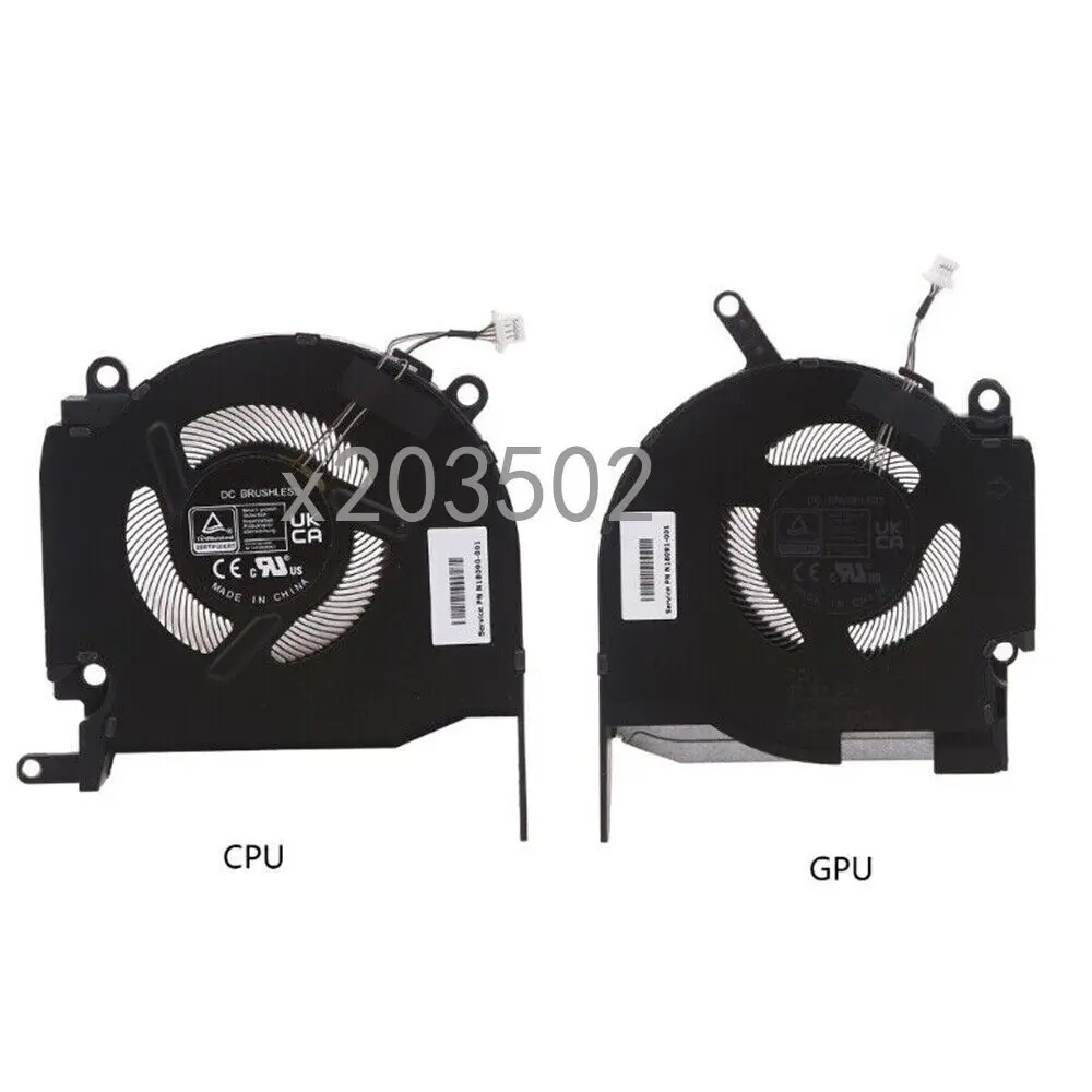 For HP Omen 16-K 16-N 16-K0013DX 16-K0023DX Laptop CPU GPU Cooling Fan DC5V