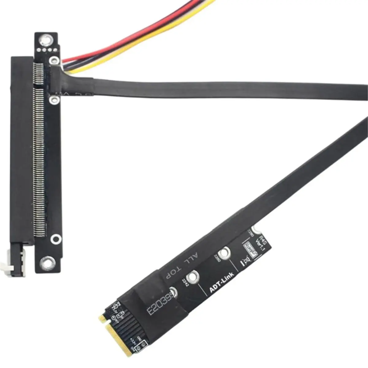 M.2 Nvme to Pcie 4.0 X16 Extension Cable 25cm /3 Riser Adapter Jumper Cable for GTX Graphics Video Card BTC