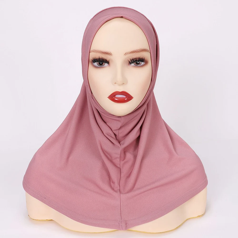 Lenço Muçulmano Modal Suave para Mulheres, Envoltório de Cabeça, Hijab, Véu, Lenços de Cabeça, Hijab Instantâneo, Hijab, Mulheres Turbante