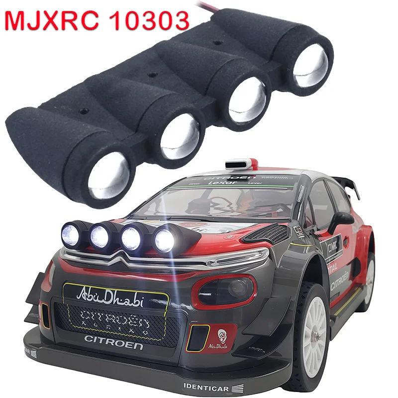 LED Simulation Front Spotlight Hood Light for 1/10 Hyper Go MJXRC 10303 C3 Remote Control Car Off-road High Speed RC Cars Truck
