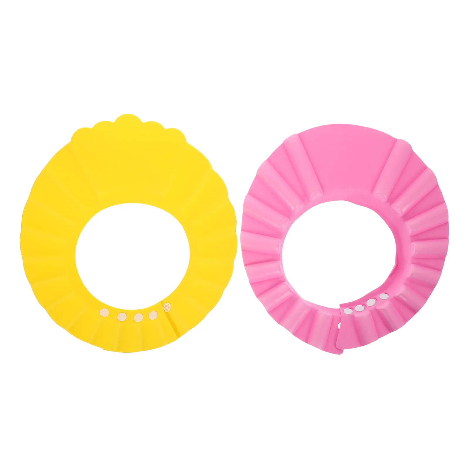 

2 шт., шапочка для душа для малышей, детская шапочка для ванны, регулируемый размер, водостойкая защита ушей для младенцев и малышей