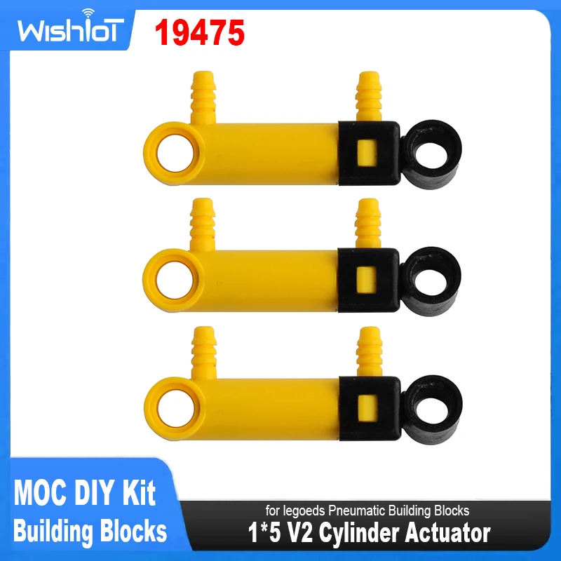 MOC Bricks Technical Parts V2 Cylinder Pneumatic Actuator Power Bricks 19475 Compatible with legoeds DIY building blocks Car Toy