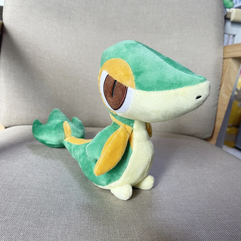 Pokemon Plush Snivy Evolution Servine Peluche Stuffed Cartoon Green Snake Doll Room Decoration Gifts