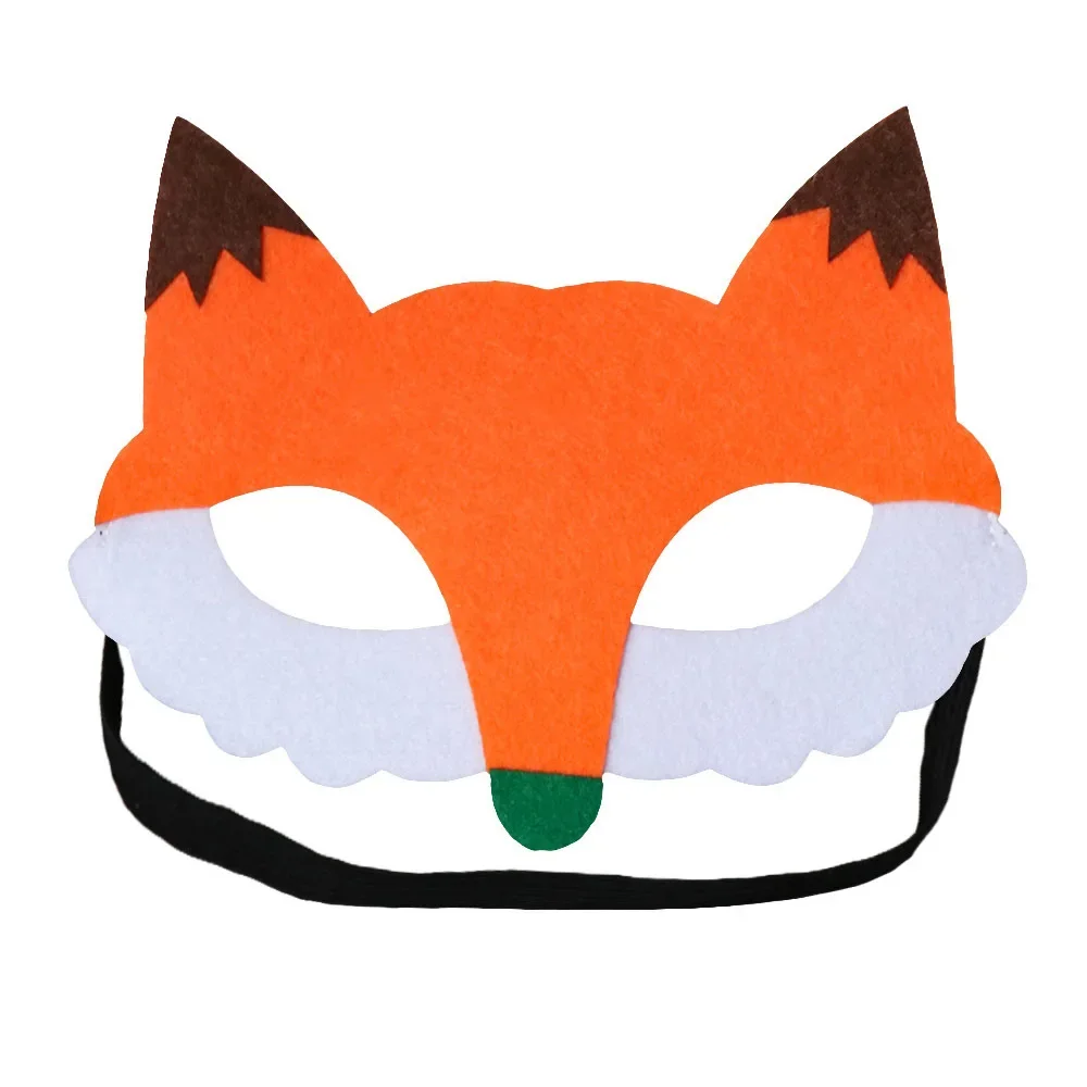 JAHEMU 10 Masques Animaux En Feutre – Forêt – Souris, Lapin, Renard, Panda, Hibou, Lion, Etc. – 18 X 15 Cm – Pour Halloween, Anniversaire, Noël – Dès 3 Ans