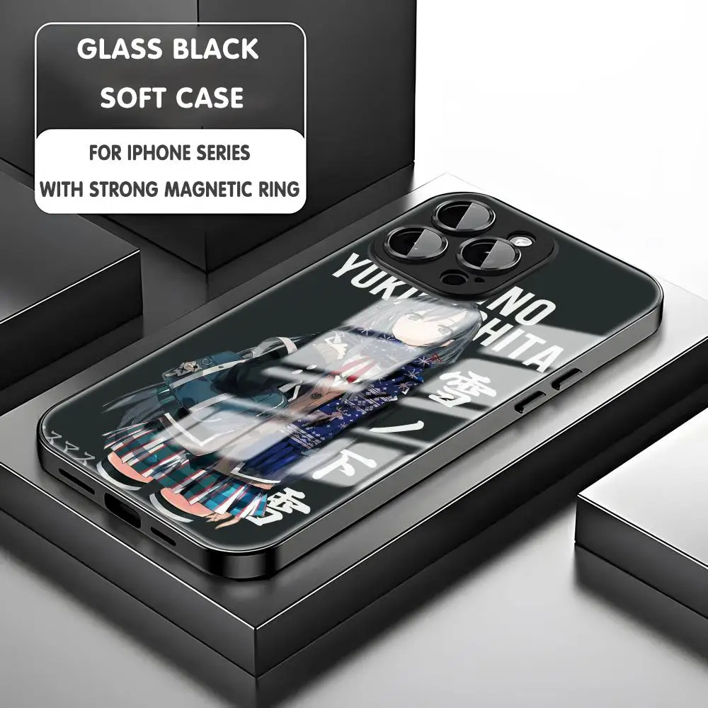 Funda de teléfono My Teen comedia romántica SNAFU Yukino para iPhone 17 16 e 15 14 13 12 11 X XR XS Plus Mini Pro Max funda magnética de vidrio