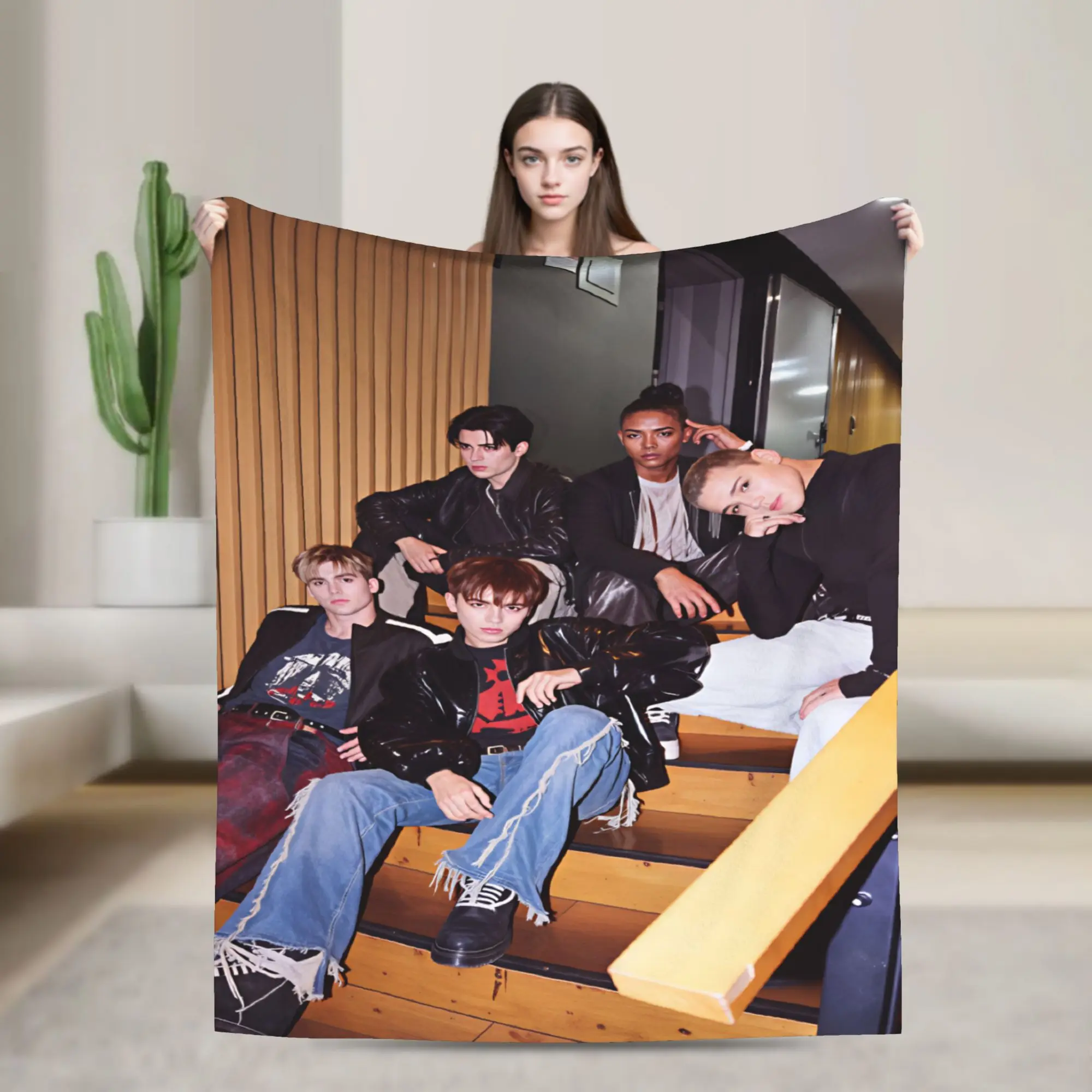 Santos Bravos Indoor Stair Shot Blankets Airplane Travel Flannel Throw Blanket For Couch Bed Warm Soft Quality Bedspread Gift