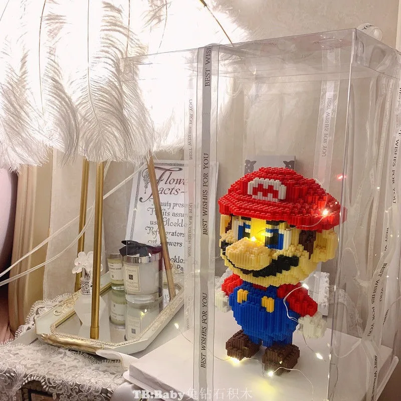 Super Mario Anime Game Small Particle Assembly Block High difficulty Children's Puzzle Toys for Boys Girls Children's Day Gifts