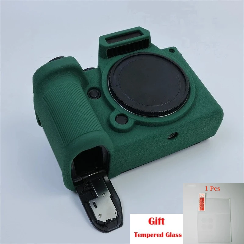 

Silicone protective case s52 soft rubber case For Lumix Panasonic S5II , camera bag S5M2 + Tempered Glass LCD Protective Film