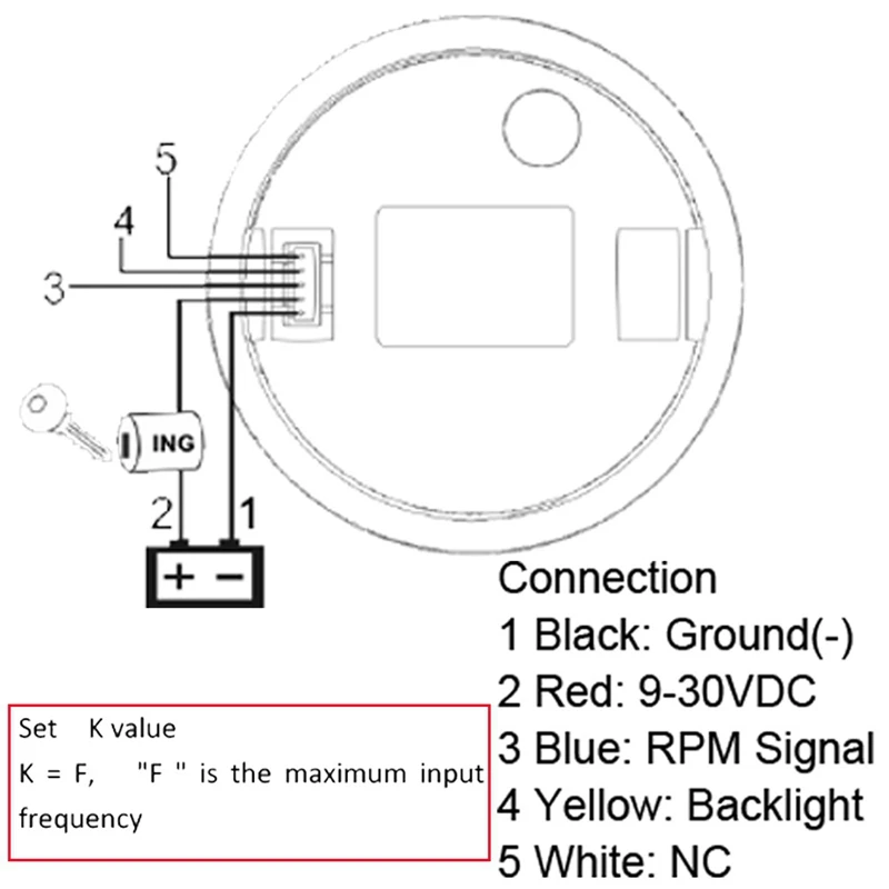 Universal Speedometer 12V/24V Odometer 85Mm 120Km/H LCD Hourmeter Tachometer Backlight For Marine Car Motorcycle