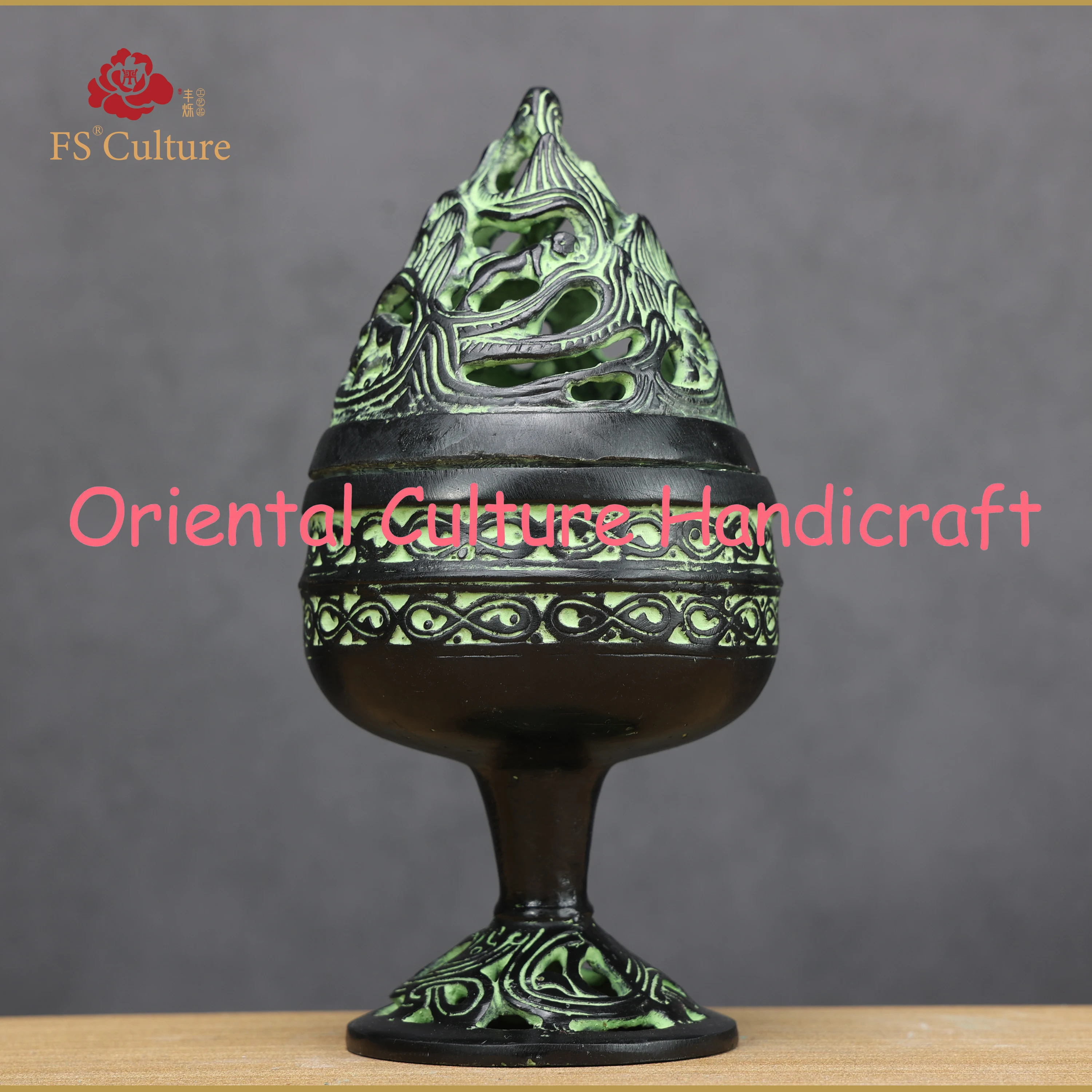 Chinese Han Dynasty Incense Burner Shaped Bronzes, Boshan Censer, Crafts, Collectibles, Home Accessories, High-End Cultural Gift