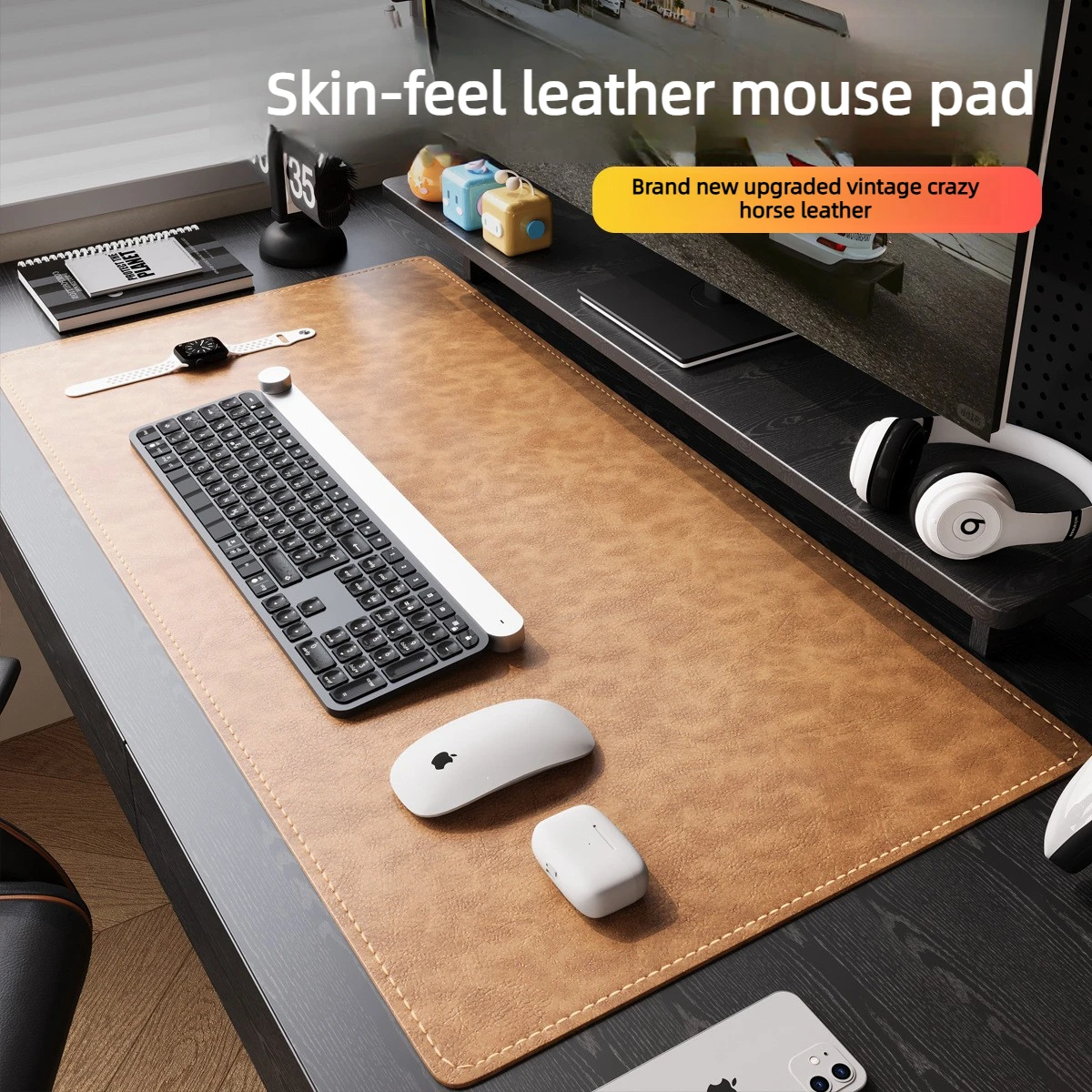 

Double-sided Mouse Pad Xxl Large Office Desk Protector Mat PU Waterproof Desktop Keyboard Desk Pad Gamer Mousepad PC Accessories