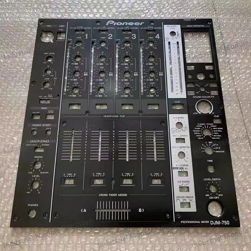 وحدة تحكم خلط لوحة DJM750، مشغل أقراص DJ، لوحة حديد سوداء، لوحة دافعة، لوحة كبيرة ومتوسطة الحجم، قطعتين #1