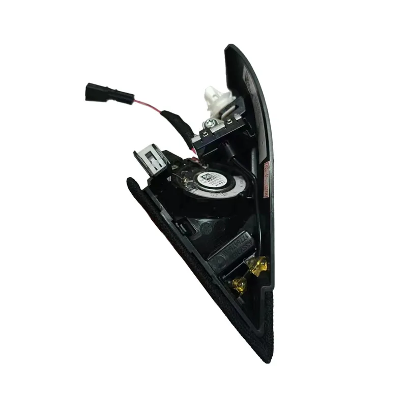 Couvercle de klaxon noir pour haut-parleur Tesla 2024 modèle 3, miroir des Highlands, pilier A, Triangle triple