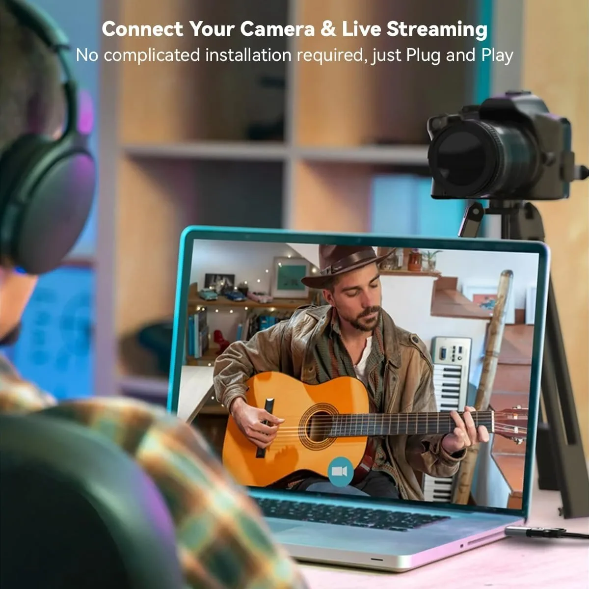 Video Capture Card 4K UHD to USB-A/USB-C Full HD 1080P USB 2.0 Capture Video and Audio Recording for Gaming Streaming Teaching