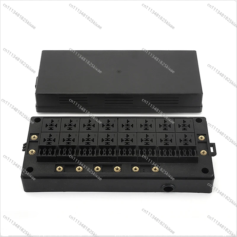 For RB-R16F24-RF Automotive 24-Way 12V 5-Pin Fuse and Relay Box Kit with 16 Relays and 24 Automotive Marine Fuses