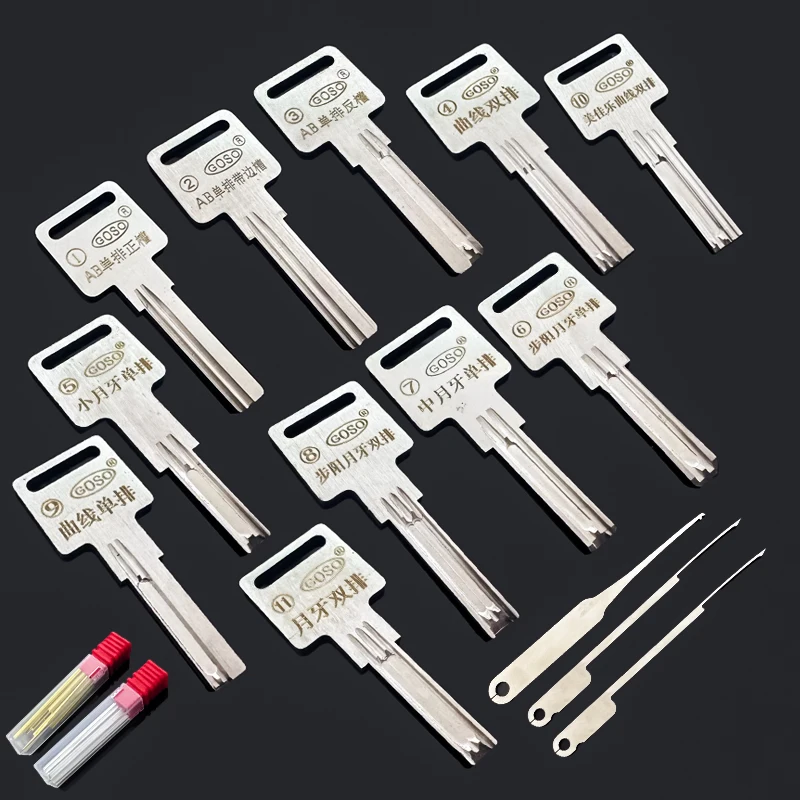 

11 PCS Tin Foil Tools Full Set Locksmith Tool Supplies Repair Accessories Kit Good quality