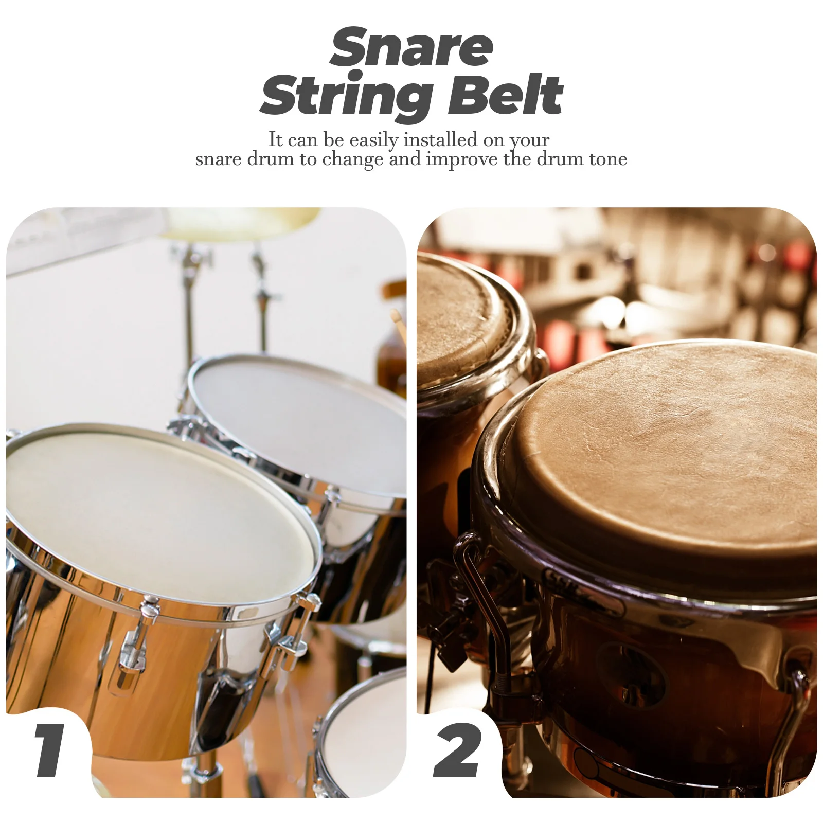 

Premium Snare Drum Wire Set Durable Rust-Proof Replacement Strand Universal Fit Classic Silver Easy Installation Equalizer Drum