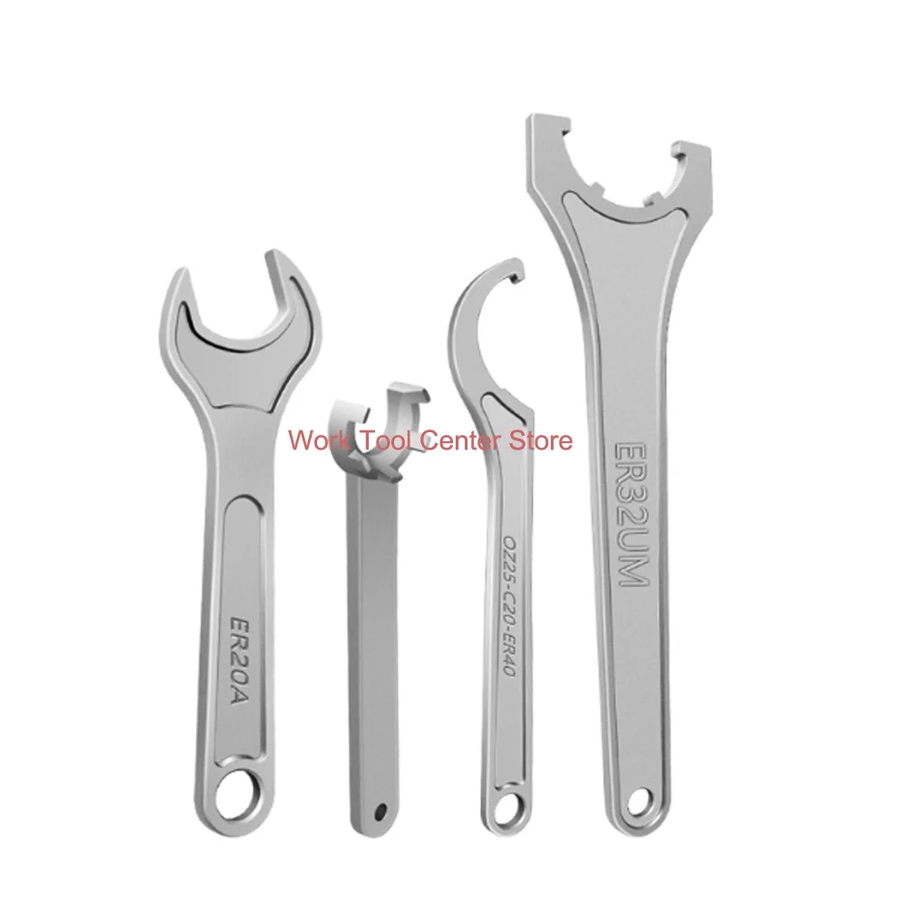 CNC Tool Hardened Wrench Nut Spanner C42 APU13 ER11 ER16 ER20 ER25 ER40UM ER50UM OZ25 Machine Parts Locking Hardware Accessories