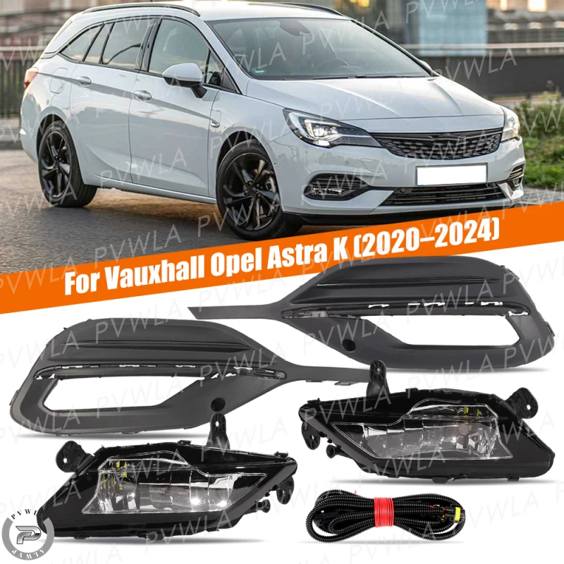 Nebelscheinwerfer-Gitter für Vauxhall/Opel Astra K 2020 2021 2022 2023 2024 Nebelleuchten mit Rahmenabdeckung