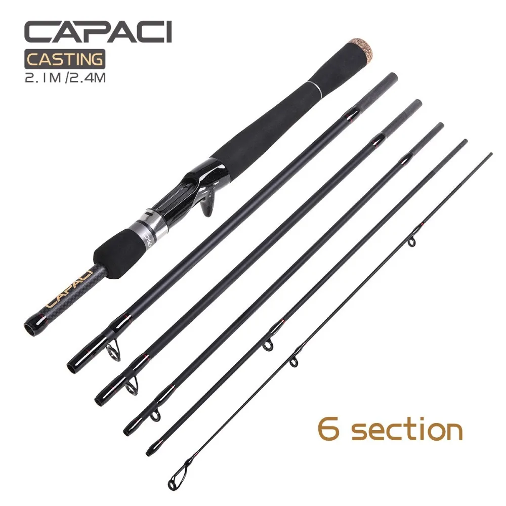 

High Quality Spinning Fishing Rod 6 Sections 7 Sections Casting Fishing Rod Spinning Carbon Carbon Fiber Fishing Pole Winter