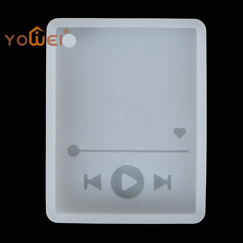 LatestSuper Glossy Epoxy Resin Player Mold Keychain Casting Silicone Mould DIY Crafts
