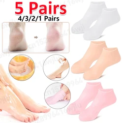 Silicone Socks Foot Spa Moisturizing Gel Sock Exfoliating and Preventing Dryness Cracked Foot Skin Care Anti Cracking Sock