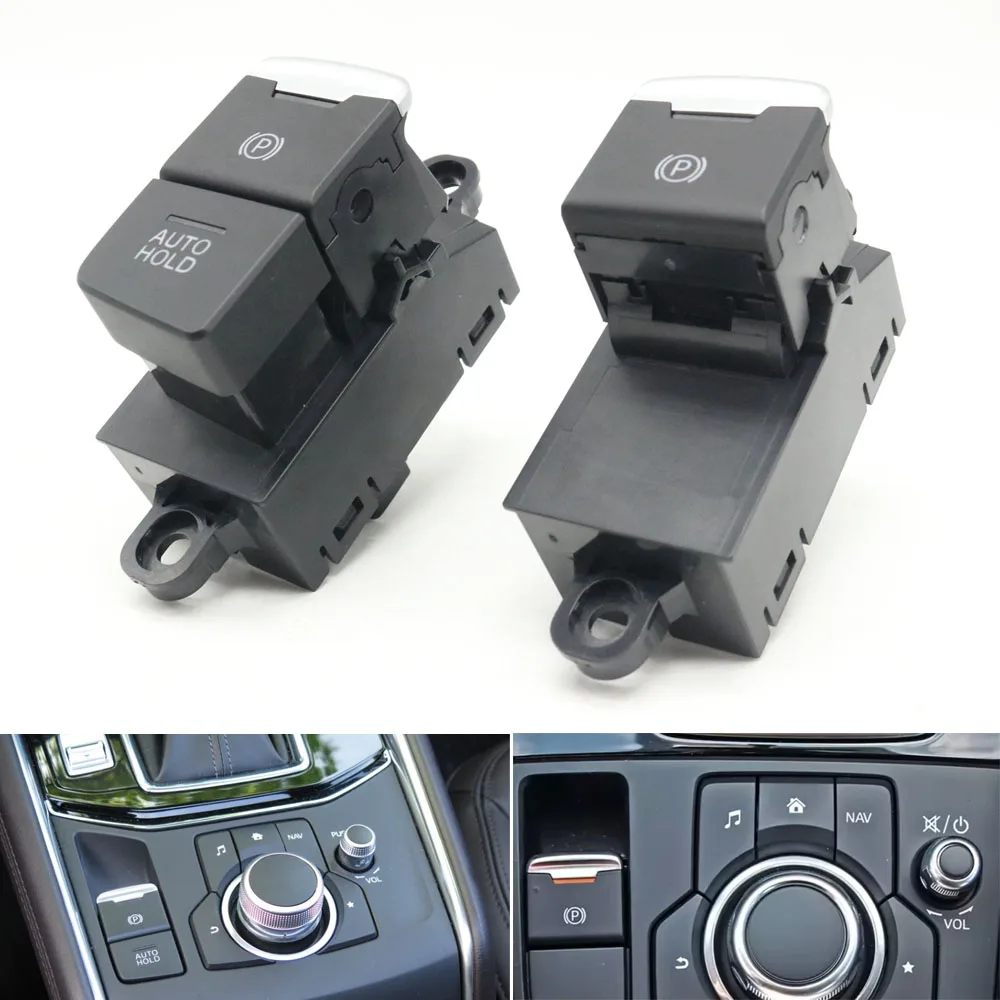 1 قطعة LHD الطوارئ الكهربائية فرملة اليد وقوف السيارات الفرامل التبديل زر لمازدا CX5 CX-5 II 2017-24 CX8 CX-8 2018-24 #1