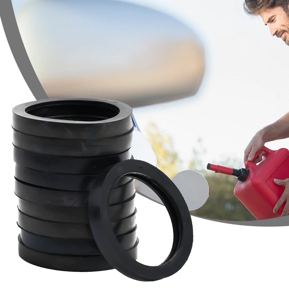 10pcs Gas Can Spout Rubber Gaskets with Sealing O Rings and Washer Set for Fuel Tank Nozzle Replacement and Repair Use