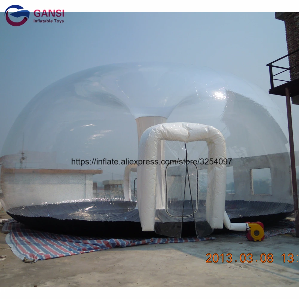 10m diameter inflatable clear crystal dome house camping tent giant inflatable bubble dome tent for party venue