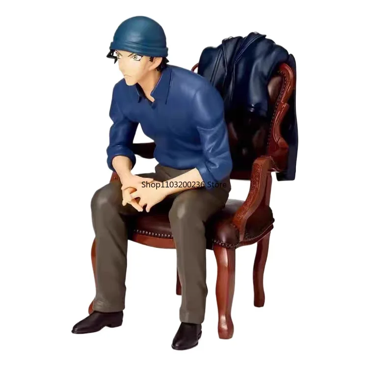 Original Anime Detective Conan Ai Haibara Conan Edogawa Kuroba Kaito Shūichi Akai Chair Ver. Action Figure Model Ornaments