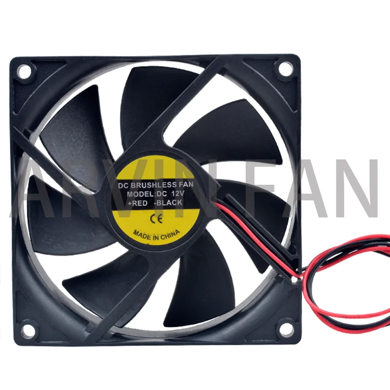 Ventilador de refrigeração original brandnew para o adaptador do poder, 9cm, 92mm, 92x92x25mm, DC12V, 0.22A, 2Pin, 2700rpm