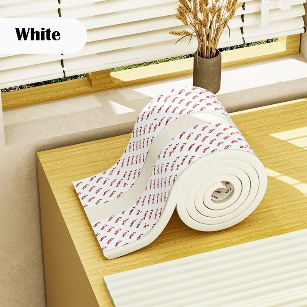 2m Desk Edge Guard Strip Safety Self Adhesive Wall Corner Protector Thickend Soft Anti Collision Cushion