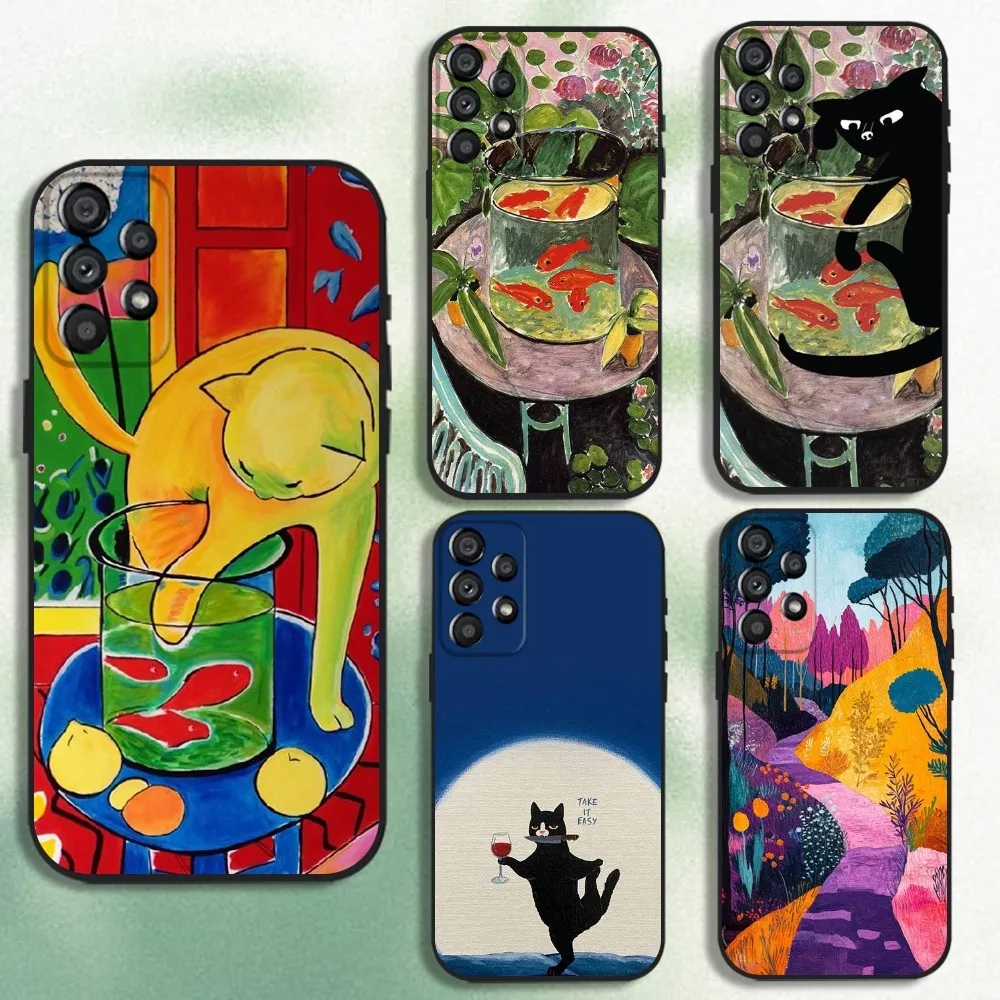 

Henri Matisse Art Painting Phone Case For Samsung Galaxy A20,A21s,A22,A31,A32,A52,A53,A72,73,A80 Soft Black Cover