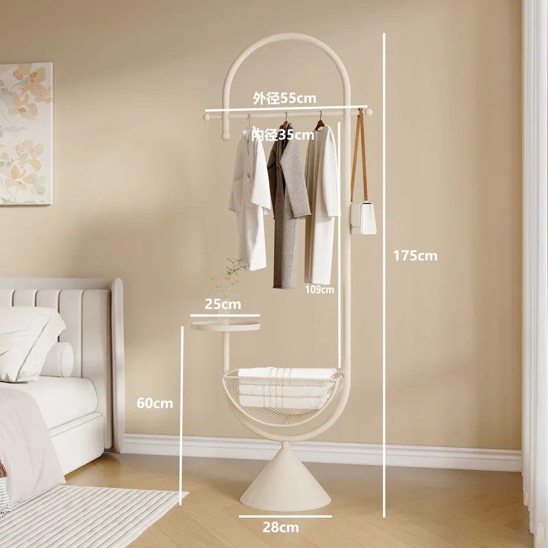 Indoor clothes rack integrated entry-level storage floor-standing clothes rack for small apartments