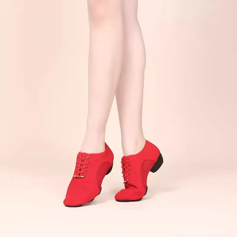 Baskets de danse de salle de bal antidérapantes durables pour femmes Sport léger étudiants filles garçons formation Jazz chaussures de rue
