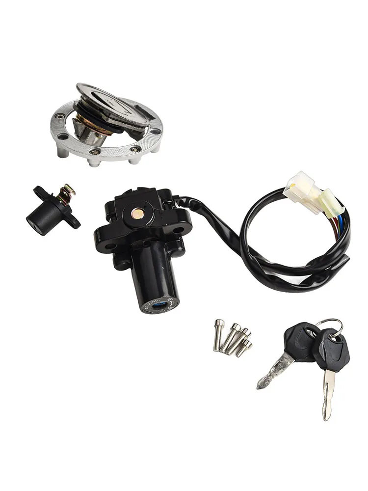 Ignition Switch Fuel Gas Cap Seat Lock Set for MT03 for yzf R6 R1 for fz1 for fz6 Reliable and Long Lasting  Ignition