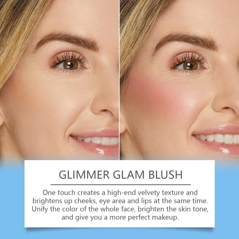 Blush Stick Double-Ended Natural Long Lasting Expensive Color Brightening Matte Makeup Monochrome Creamy Lips Cheek Rouge Makeup